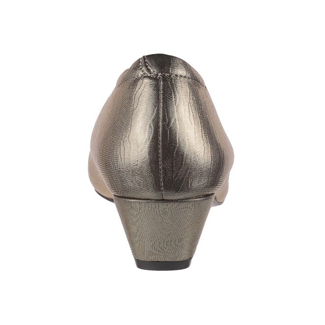 Women Antique-Gold Formal Pumps