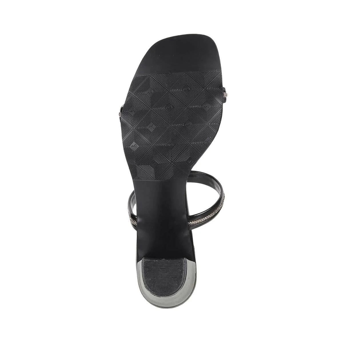 Women Black Party Slip Ons