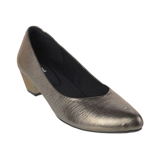Women Antique-Gold Formal Pumps