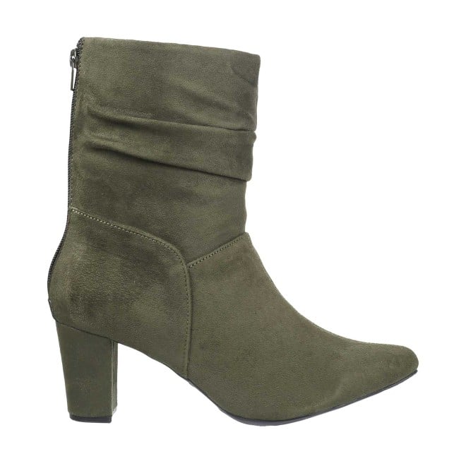 Women Olive Party Boots