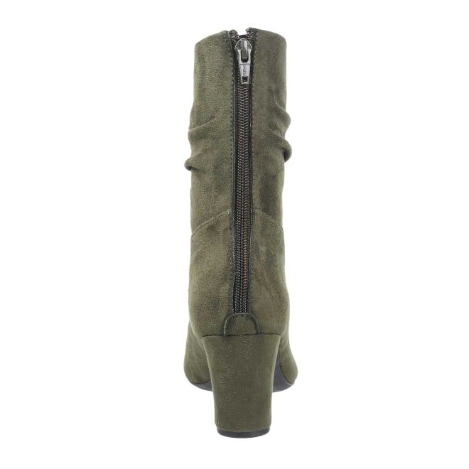Women Olive Party Boots
